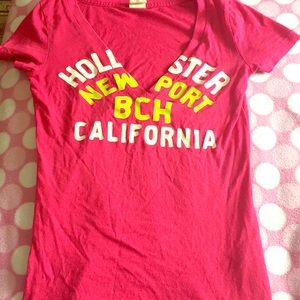 Pink Hollister t-shirt